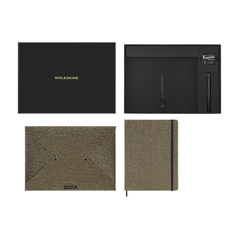 Moleskine Le Holiday Shine Altın XL Defter & Dolmakalem Set - Thumbnail